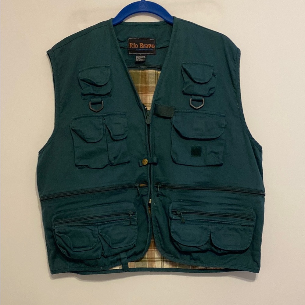 Rio Bravo Green Utility Vest, in nice condition, lots of pockets
